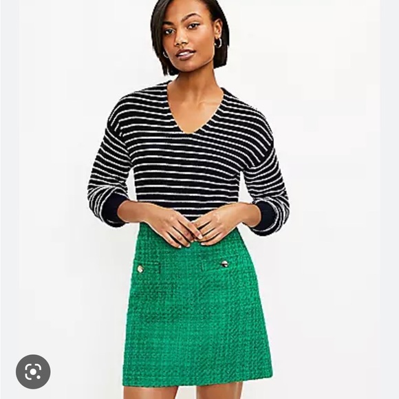 LOFT Skirts Nwt Loft Petite Tweed Pocket Shift Skirt Bright Kelly